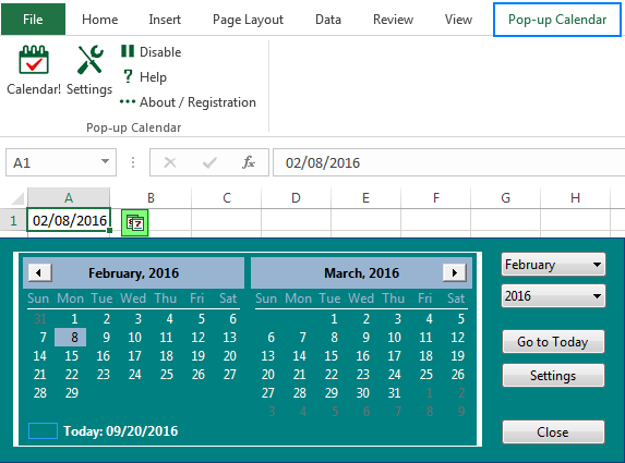 Microsoft date and time picker
